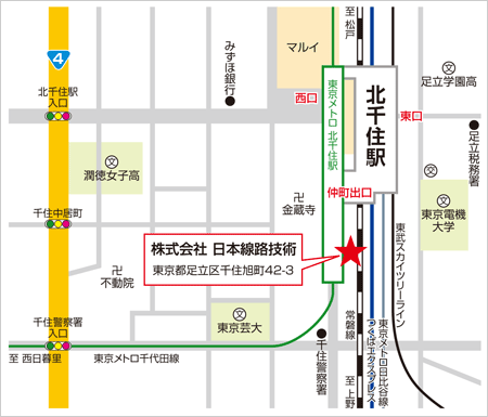Map of Head Office