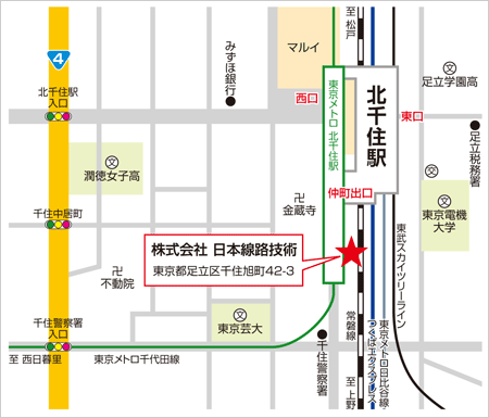 本社の地図